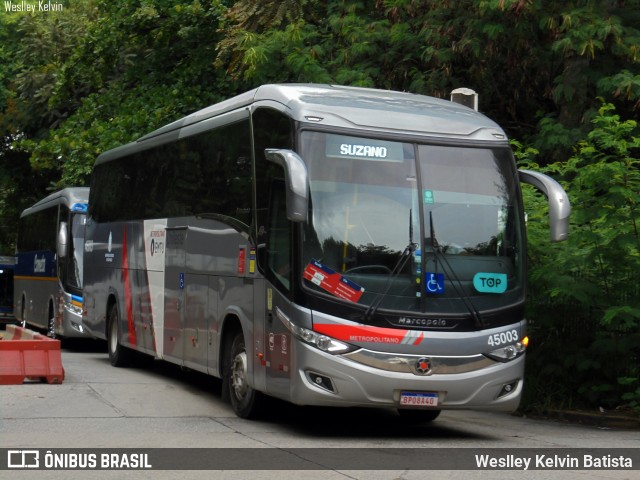 Empresa de Ônibus Pássaro Marron 45003 na cidade de São Paulo, São Paulo, Brasil, por Weslley Kelvin Batista. Número da foto: #12672436.