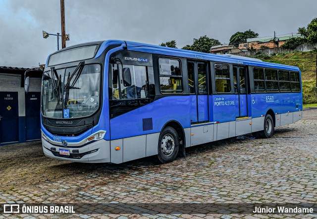Nortran Transportes Coletivos 6560 na cidade de Porto Alegre, Rio Grande do Sul, Brasil, por Júnior Wandame. Número da foto: #12671916.