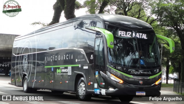 Viação Garcia 82299 na cidade de Curitiba, Paraná, Brasil, por Felipe Arguelho. Número da foto: #12671694.