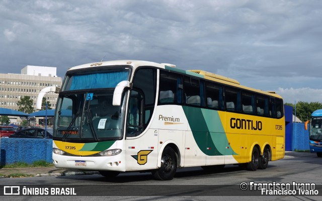 Empresa Gontijo de Transportes 17315 na cidade de São Paulo, São Paulo, Brasil, por Francisco Ivano. Número da foto: #12674005.