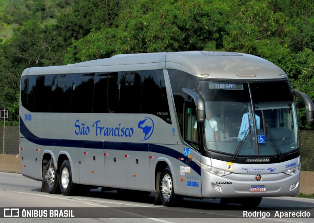 Auto Ônibus São Francisco 24000 na cidade de Aparecida, São Paulo, Brasil, por Rodrigo  Aparecido. Número da foto: #12673705.