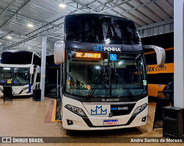 Empresa de Ônibus Nossa Senhora da Penha 64080 na cidade de Queluz, São Paulo, Brasil, por Andre Santos de Moraes. Número da foto: #12675665.