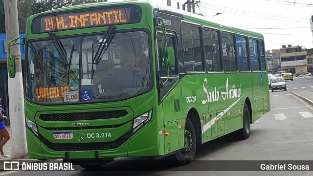 Transportes Santo Antônio DC 3.214 na cidade de Duque de Caxias, Rio de Janeiro, Brasil, por Gabriel Sousa. Número da foto: #12677542.