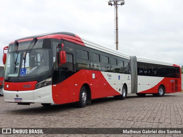 Itajaí Transportes Coletivos 2086 na cidade de Campinas, São Paulo, Brasil, por Matheus Gabriel dos Santos. Número da foto: #12677664.