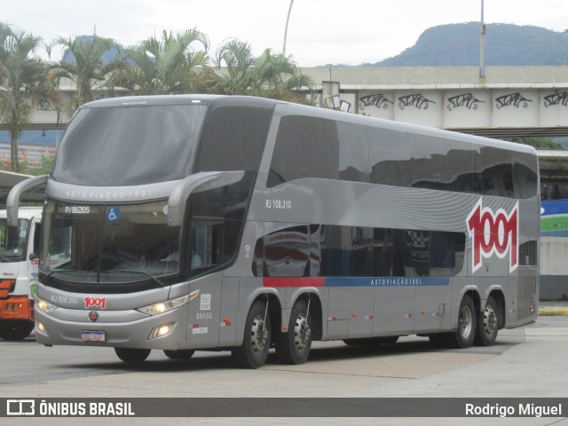 Auto Viação 1001 RJ 108.310 na cidade de Rio de Janeiro, Rio de Janeiro, Brasil, por Rodrigo Miguel. Número da foto: #12676577.