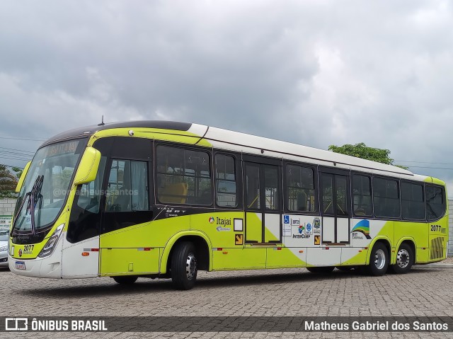 Itajaí Transportes Coletivos 2077 na cidade de Campinas, São Paulo, Brasil, por Matheus Gabriel dos Santos. Número da foto: #12677686.