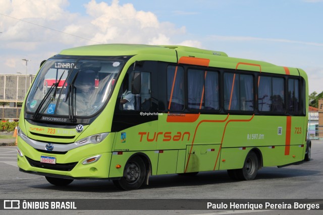 Tursan - Turismo Santo André 723 na cidade de Resende, Rio de Janeiro, Brasil, por Paulo Henrique Pereira Borges. Número da foto: #12676902.
