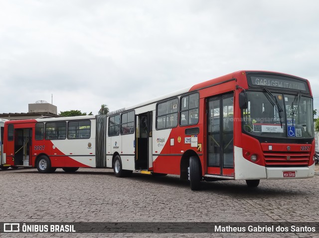 Itajaí Transportes Coletivos 2027 na cidade de Campinas, São Paulo, Brasil, por Matheus Gabriel dos Santos. Número da foto: #12677670.