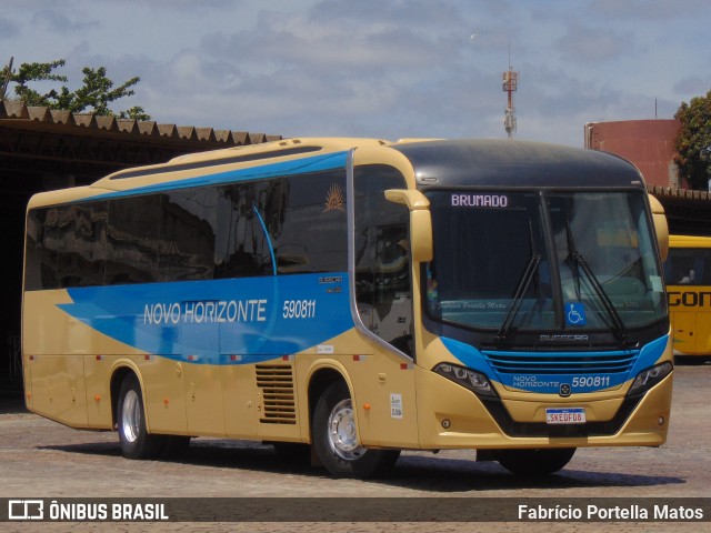 Viação Novo Horizonte 590811 na cidade de Vitória da Conquista, Bahia, Brasil, por Fabrício Portella Matos. Número da foto: #12676077.