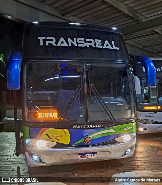 Transreal 3074 na cidade de Queluz, São Paulo, Brasil, por Andre Santos de Moraes. Número da foto: #12676549.