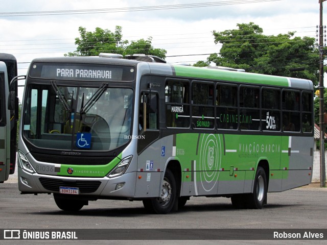Viação Garcia 81036 na cidade de Paranavaí, Paraná, Brasil, por Robson Alves. Número da foto: #12676174.