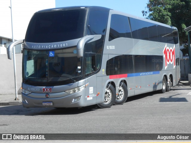 Auto Viação 1001 RJ 108.303 na cidade de Rio de Janeiro, Rio de Janeiro, Brasil, por Augusto César. Número da foto: #12677012.