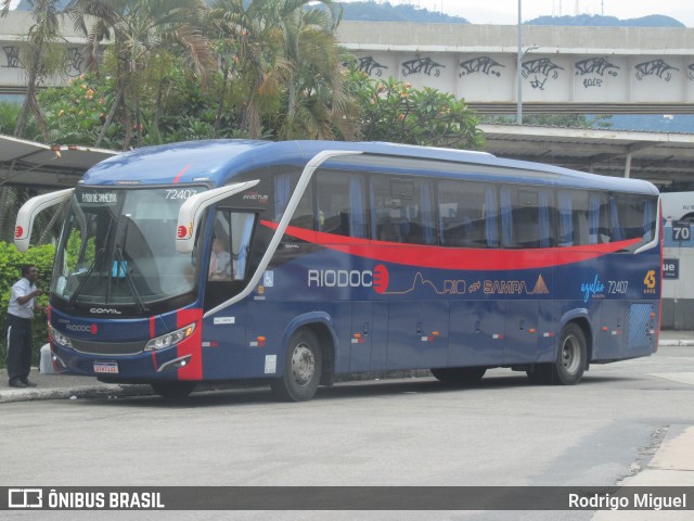 Viação Riodoce 72407 na cidade de Rio de Janeiro, Rio de Janeiro, Brasil, por Rodrigo Miguel. Número da foto: #12676226.