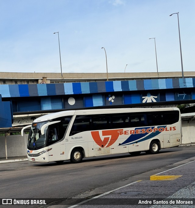 Viação Teresópolis RJ 203.011 na cidade de Rio de Janeiro, Rio de Janeiro, Brasil, por Andre Santos de Moraes. Número da foto: #12675723.