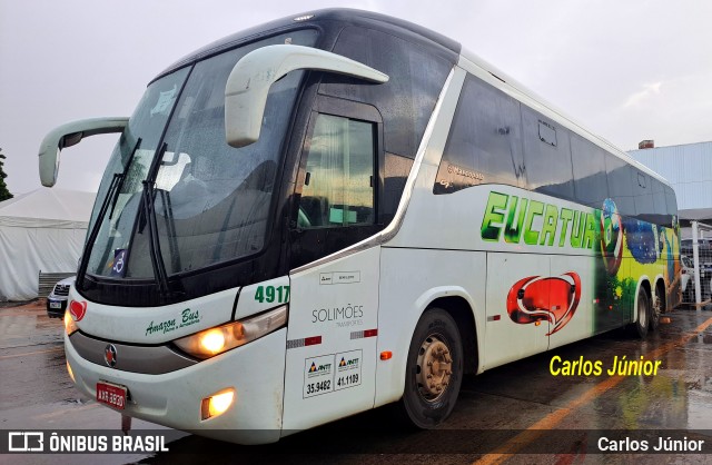 Eucatur - Empresa União Cascavel de Transportes e Turismo 4917 na cidade de Goiânia, Goiás, Brasil, por Carlos Júnior. Número da foto: #12675625.