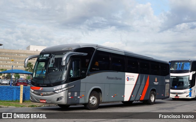 Empresa de Ônibus Pássaro Marron 91.003 na cidade de São Paulo, São Paulo, Brasil, por Francisco Ivano. Número da foto: #12677467.