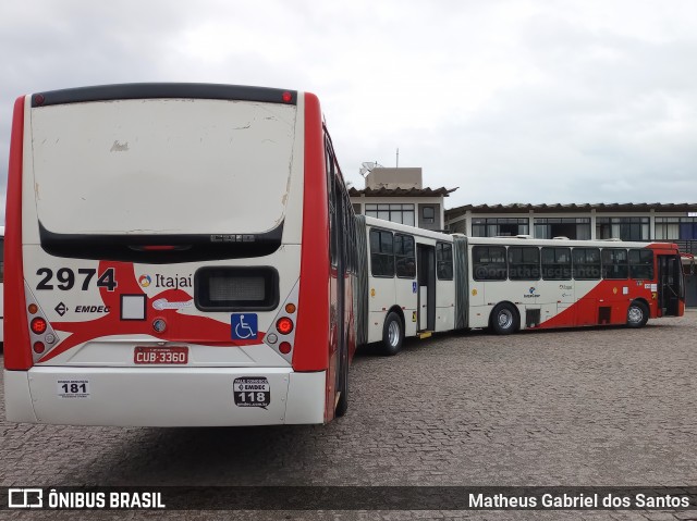 Itajaí Transportes Coletivos 2974 na cidade de Campinas, São Paulo, Brasil, por Matheus Gabriel dos Santos. Número da foto: #12677658.
