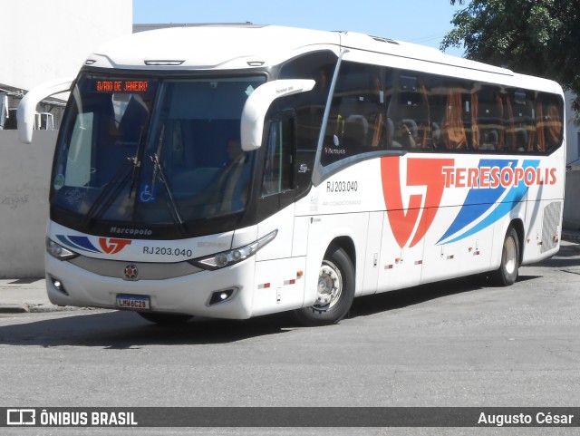 Viação Teresópolis RJ 203.040 na cidade de Rio de Janeiro, Rio de Janeiro, Brasil, por Augusto César. Número da foto: #12675294.