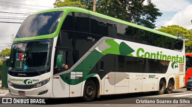 Viação Continental de Transportes 1007 na cidade de São Paulo, São Paulo, Brasil, por Cristiano Soares da Silva. Número da foto: #12676554.