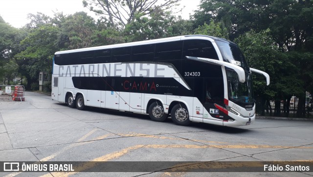 Auto Viação Catarinense 324303 na cidade de São Paulo, São Paulo, Brasil, por Fábio Santos. Número da foto: #12674847.