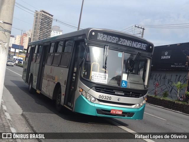 Auto Viação Urubupungá 00320 na cidade de Osasco, São Paulo, Brasil, por Rafael Lopes de Oliveira. Número da foto: #12677944.
