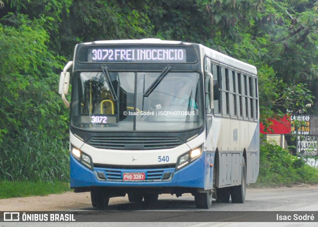 MOBI Transporte Urbano 540 na cidade de Frei Inocêncio, Minas Gerais, Brasil, por Isac Sodré. Número da foto: #12678025.