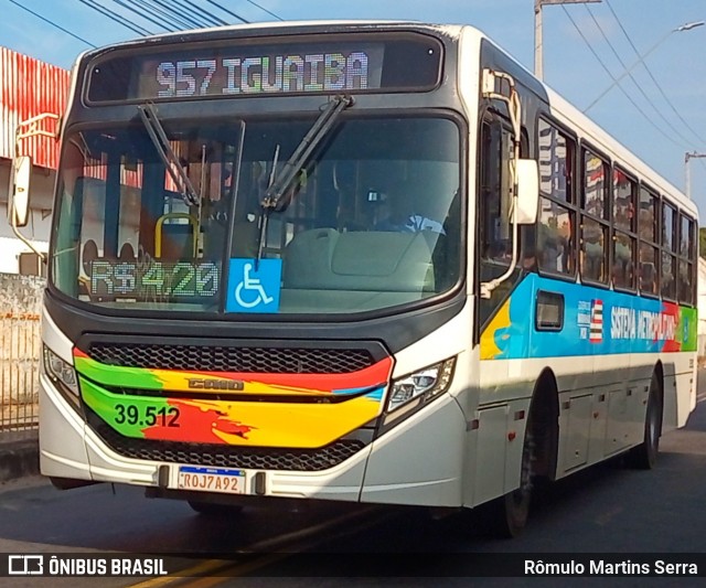 TCM - Transportes Coletivos Maranhense 39-512 na cidade de São Luís, Maranhão, Brasil, por Rômulo Martins Serra. Número da foto: #12679095.