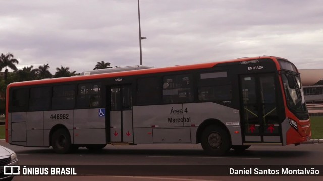 Auto Viação Marechal Brasília 448982 na cidade de Brasília, Distrito Federal, Brasil, por Daniel Santos Montalvão. Número da foto: #12679006.