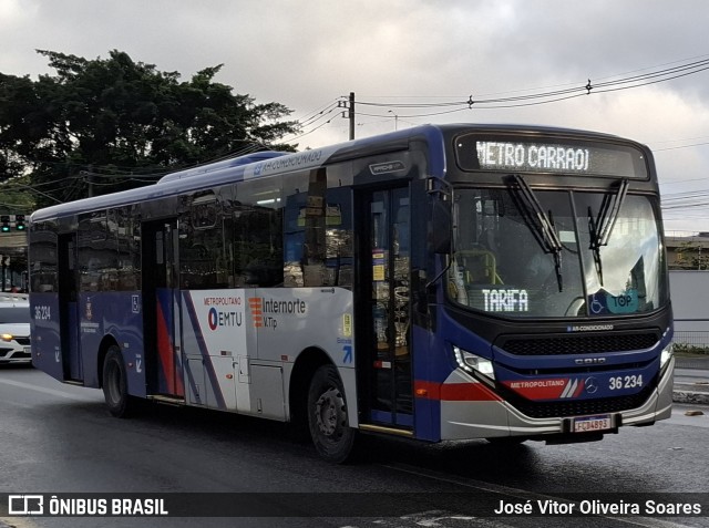 Vipol Transportes Rodoviários - TIPBUS - Transportes Intermunicipal 36.234 na cidade de São Paulo, São Paulo, Brasil, por José Vitor Oliveira Soares. Número da foto: #12680004.