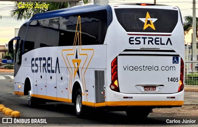 Viação Estrela 1405 na cidade de Goiânia, Goiás, Brasil, por Carlos Júnior. Número da foto: #12678555.