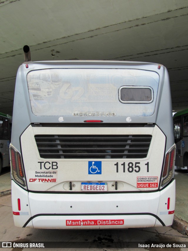 TCB - Sociedade de Transportes Coletivos de Brasília 1185 1 na cidade de Brasília, Distrito Federal, Brasil, por Isaac Araújo de Souza. Número da foto: #12678675.
