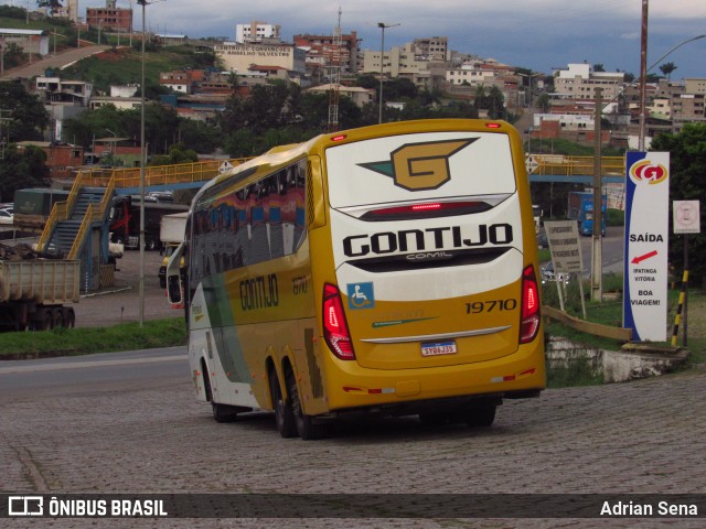 Empresa Gontijo de Transportes 19710 na cidade de João Monlevade, Minas Gerais, Brasil, por Adrian Sena. Número da foto: #12679072.