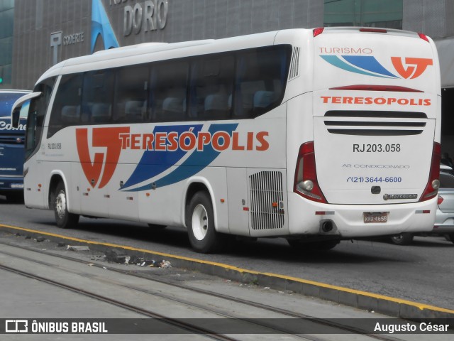 Viação Teresópolis RJ 203.058 na cidade de Rio de Janeiro, Rio de Janeiro, Brasil, por Augusto César. Número da foto: #12678566.