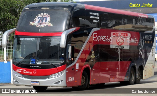 Expresso São Luiz 10200 na cidade de Goiânia, Goiás, Brasil, por Carlos Júnior. Número da foto: #12679439.