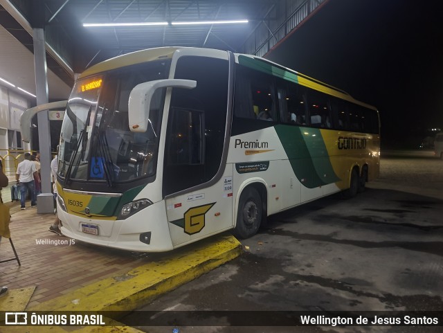Empresa Gontijo de Transportes 15035 na cidade de João Monlevade, Minas Gerais, Brasil, por Wellington de Jesus Santos. Número da foto: #12679247.