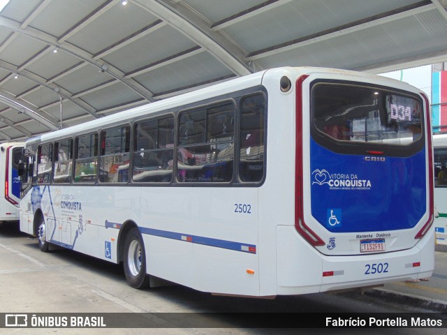 ATT - Atlântico Transportes e Turismo - Vitória da Conquista 2502 na cidade de Vitória da Conquista, Bahia, Brasil, por Fabrício Portella Matos. Número da foto: #12680940.