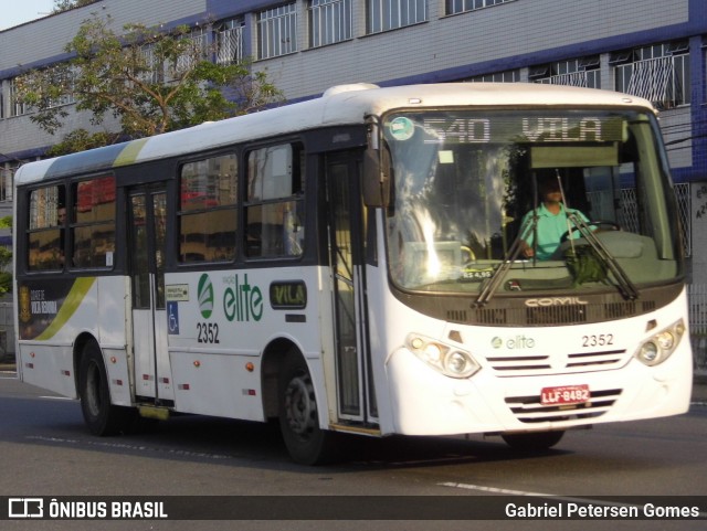 Viação Elite 2352 na cidade de Volta Redonda, Rio de Janeiro, Brasil, por Gabriel Petersen Gomes. Número da foto: #12677840.