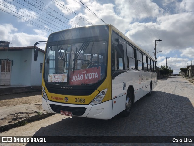 Coletivo Transportes 3698 na cidade de Caruaru, Pernambuco, Brasil, por Caio Lira. Número da foto: #12679237.