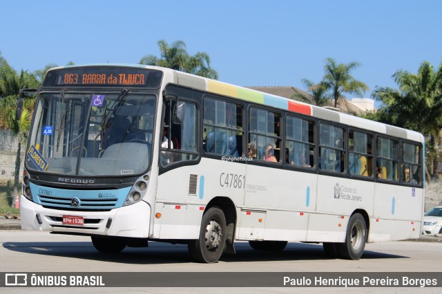 Viação Redentor C47861 na cidade de Rio de Janeiro, Rio de Janeiro, Brasil, por Paulo Henrique Pereira Borges. Número da foto: #12680373.