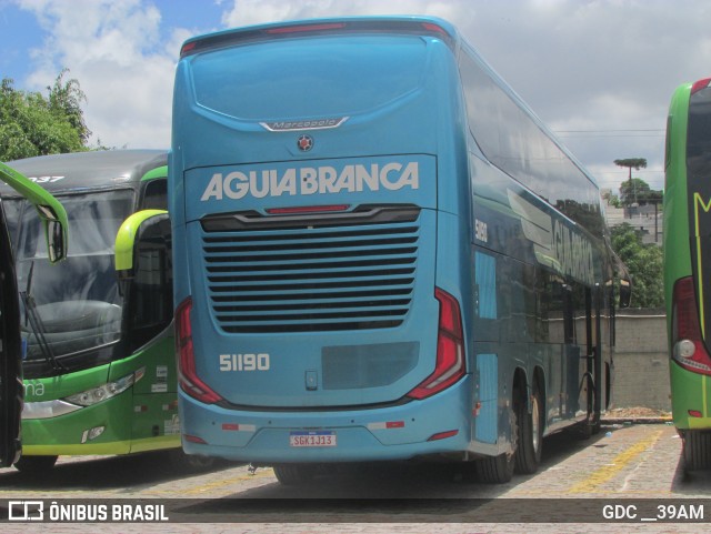 Viação Águia Branca 51190 na cidade de Curitiba, Paraná, Brasil, por GDC __39AM. Número da foto: #12679008.