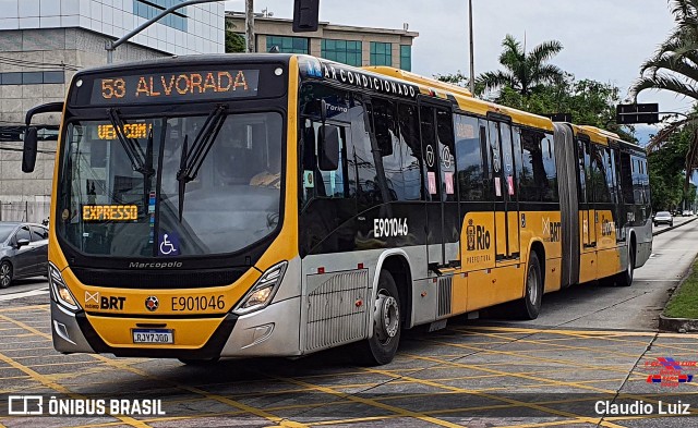 Mobi Rio E901046 na cidade de Rio de Janeiro, Rio de Janeiro, Brasil, por Claudio Luiz. Número da foto: #12679764.