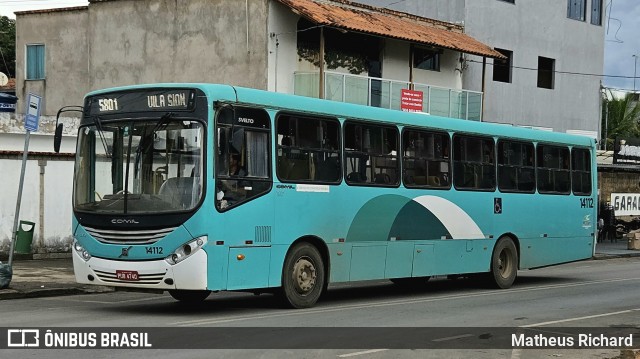Solaris Transportes 14112 na cidade de Montes Claros, Minas Gerais, Brasil, por Matheus Richard. Número da foto: #12678884.