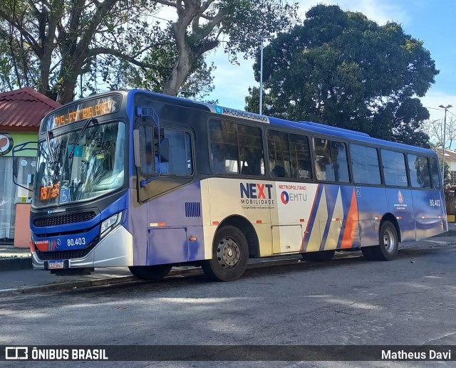 Next Mobilidade - ABC Sistema de Transporte 80.403 na cidade de Ribeirão Pires, São Paulo, Brasil, por Matheus Davi. Número da foto: #12677895.