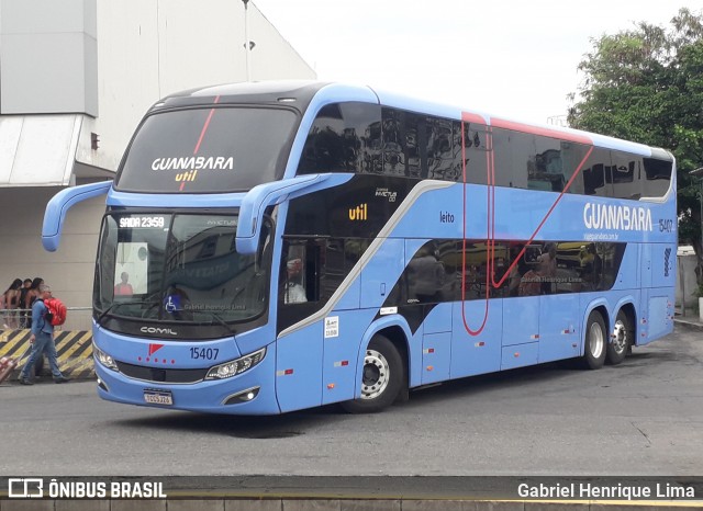 UTIL - União Transporte Interestadual de Luxo 15407 na cidade de Rio de Janeiro, Rio de Janeiro, Brasil, por Gabriel Henrique Lima. Número da foto: #12680175.