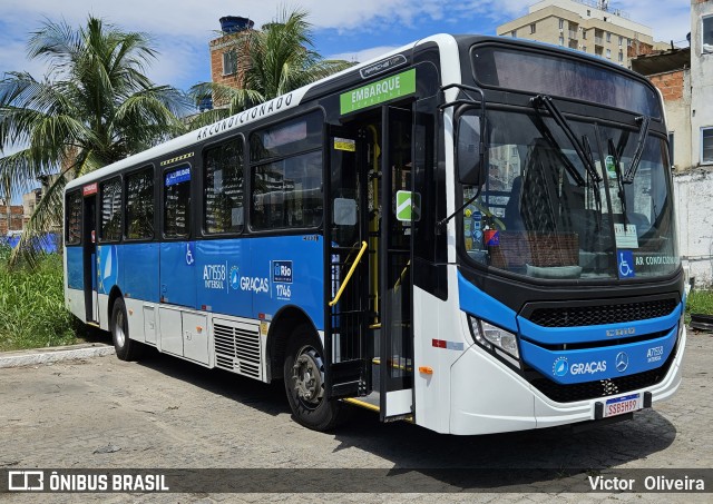 Viação Nossa Senhora das Graças A71558 na cidade de Rio de Janeiro, Rio de Janeiro, Brasil, por Victor  Oliveira. Número da foto: #12678255.