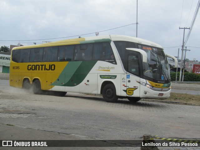 Empresa Gontijo de Transportes 18315 na cidade de Caruaru, Pernambuco, Brasil, por Lenilson da Silva Pessoa. Número da foto: #12680801.