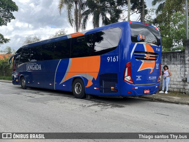 Transportes Jangada 9161 na cidade de Embu-Guaçu, São Paulo, Brasil, por Thiago santos Thy.bus. Número da foto: #12683039.