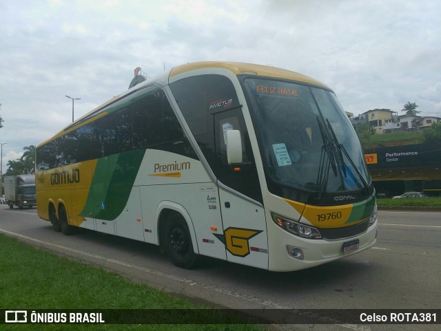Empresa Gontijo de Transportes 19760 na cidade de Ipatinga, Minas Gerais, Brasil, por Celso ROTA381. Número da foto: #12681454.