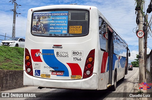Viação Pavunense B32715 na cidade de Rio de Janeiro, Rio de Janeiro, Brasil, por Claudio Luiz. Número da foto: #12683550.