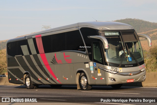 Expresso Line Tour 1920 na cidade de Roseira, São Paulo, Brasil, por Paulo Henrique Pereira Borges. Número da foto: #12683145.